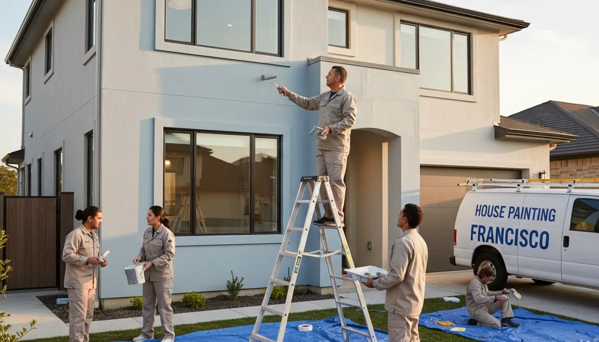 Professional exterior house painting in Evansville IN by local home painters