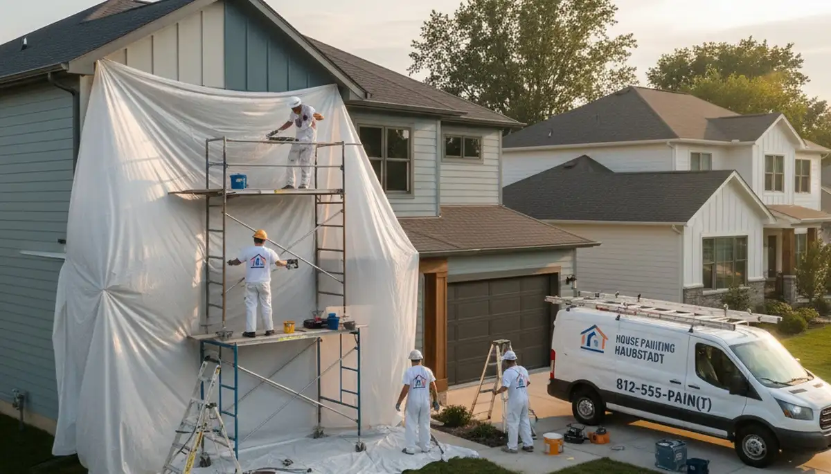 Professional house painting service in Evansville, IN for interior and exterior home painting