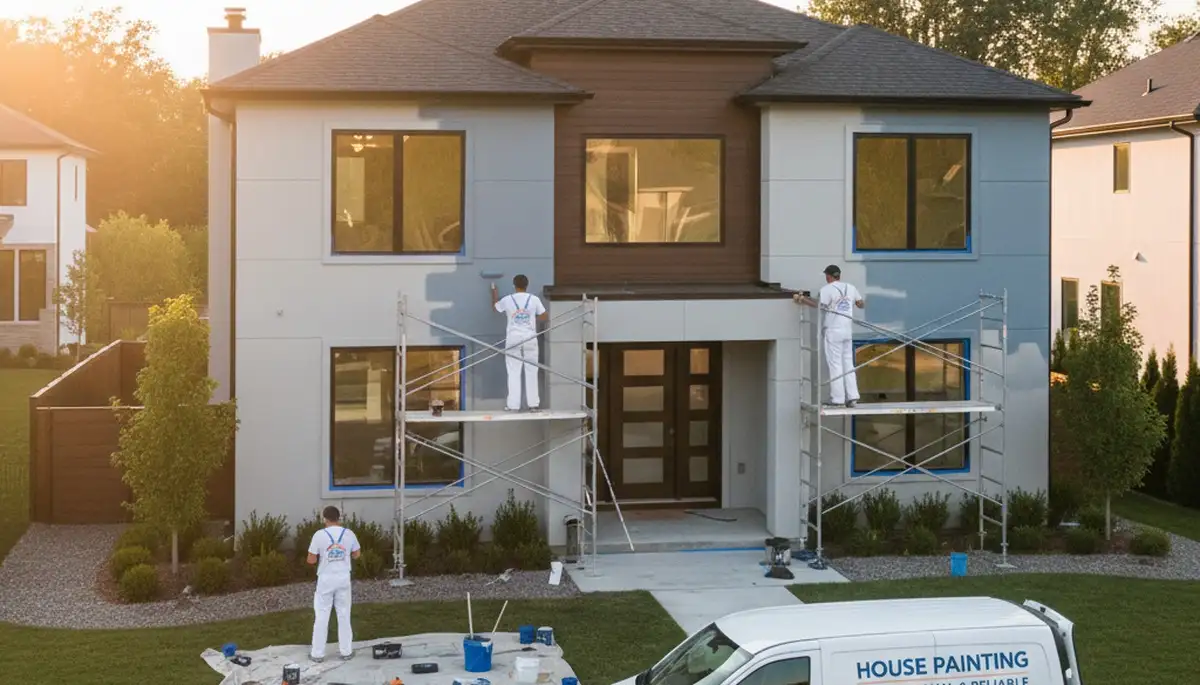 House painters in Evansville, IN providing professional residential painting services