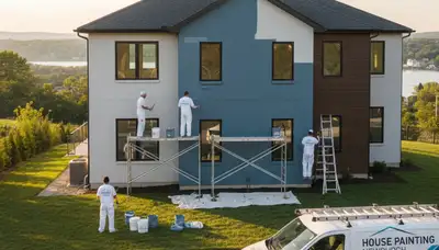 Professional house painters serving Evansville, IN for interior and exterior painting services