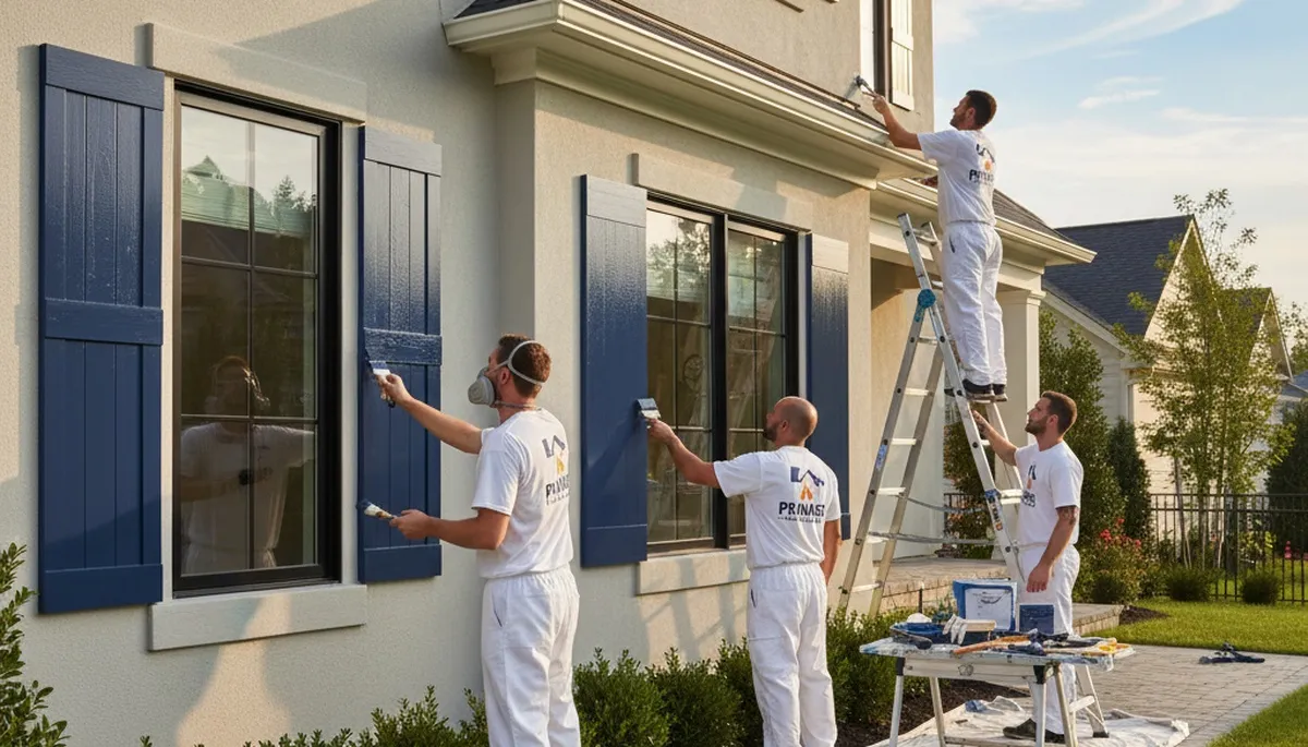 Professional shutter painting in Evansville IN with durable weatherproof finishes for local homes